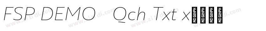 FSP DEMO   Qch Txt x字体转换